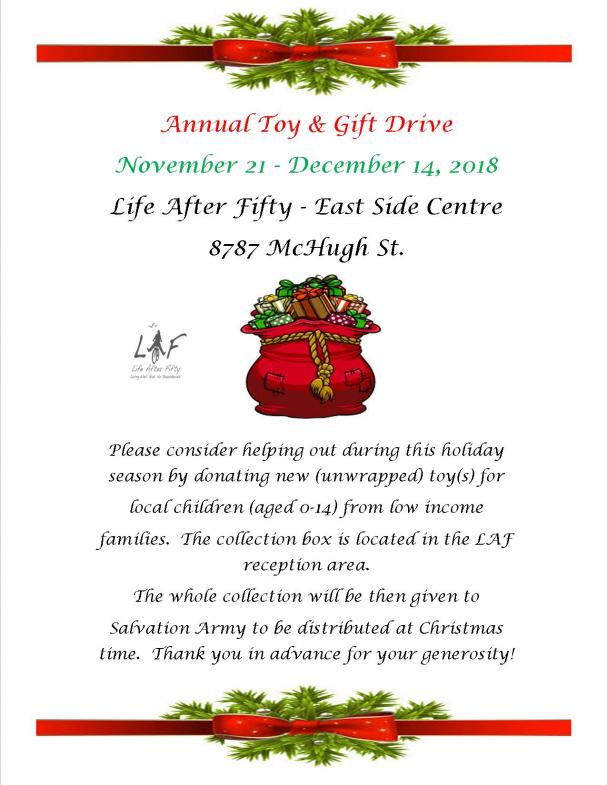 Christmas Toy Drive at the East Side